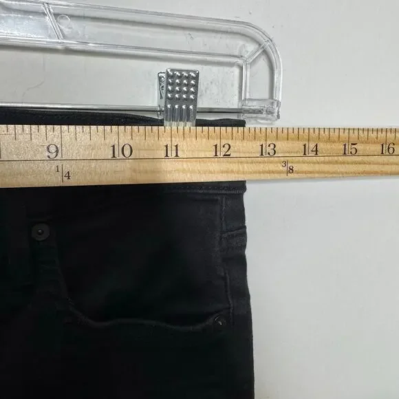 Denim Forum The Lola High Rise Skinny Jeans Women’s 27 Black Stretch Aritzia - Picture 9 of 13